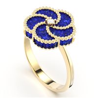 Anello La Prima Gioielli Donna BLOOMY in Oro giallo Lapislazzulo 2.13 Ct BLO0026RIFUPE03D - BLO0026RIFUPE03D